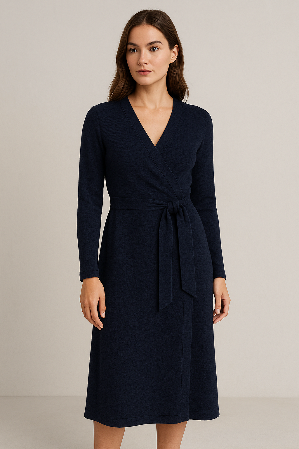 Elyse | Wrap Knit Dress
